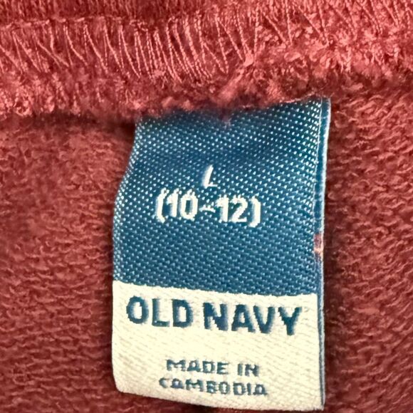 Old Navy Maroon Red Kids Jogger Sweatpants Kids Size Large - Picture 3 of 6